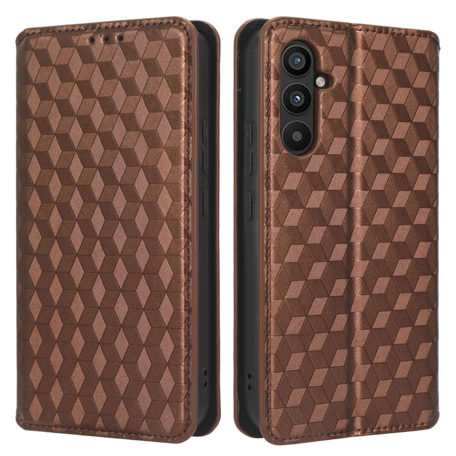For Samsung Galaxy A34 5G Wallet Shockproof PU Leather Flip Phone Case Rhombus Pattern Imprinted Magnetic Closure Stand Cover For Samsung Galaxy A34 5G Wallet Shockproof PU Leather Flip Phone Case Rhombus Pattern Imprinted Magnetic Closure Stand Cover